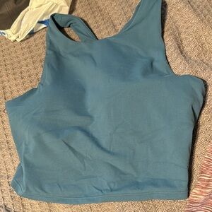 Athleta teal blue top